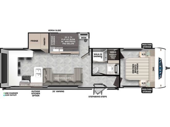 Floor Plan for Salem BUNK HOUSE
